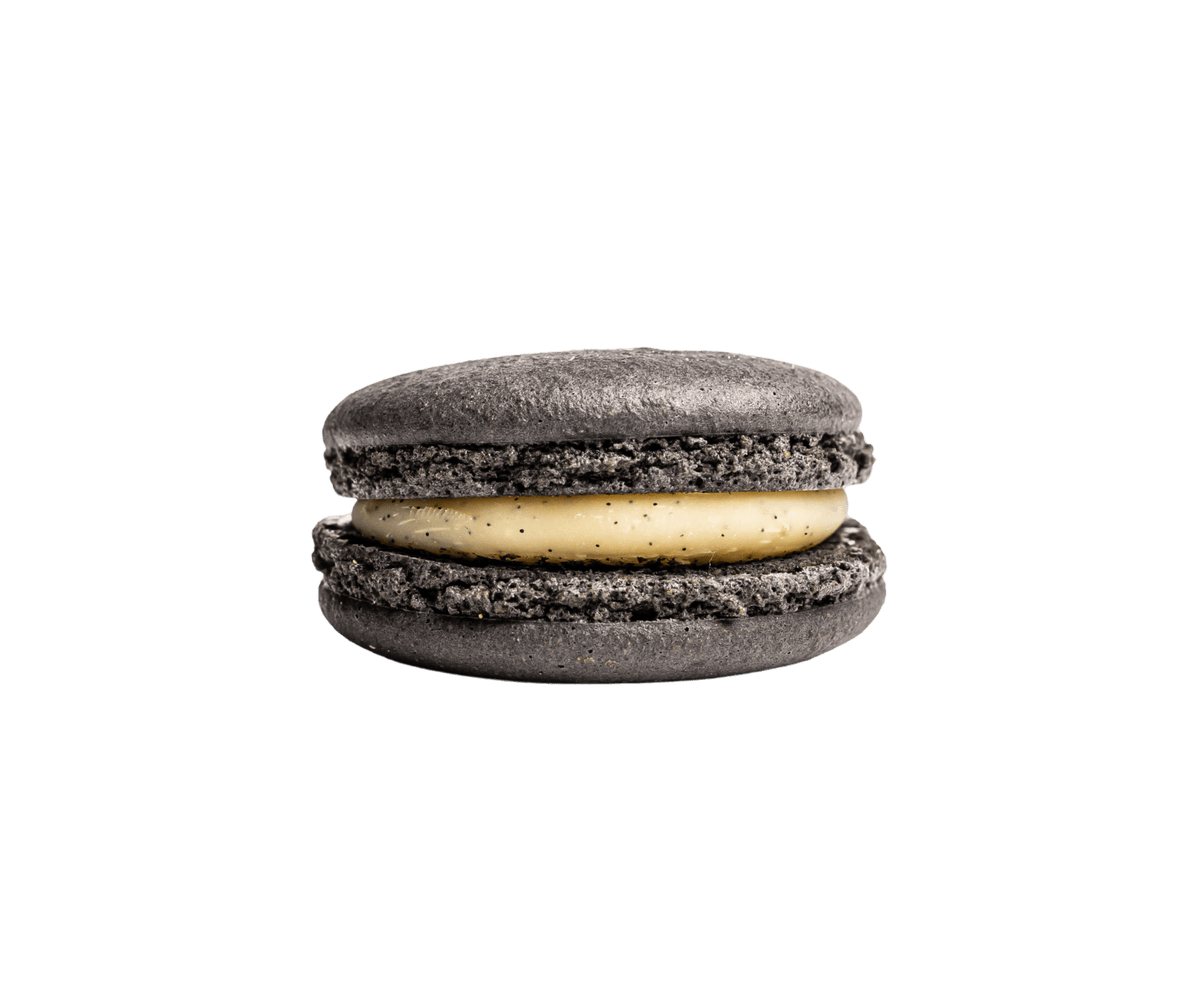 Macaron Vanille, macaron végétal fait main, AIMOTION Paris